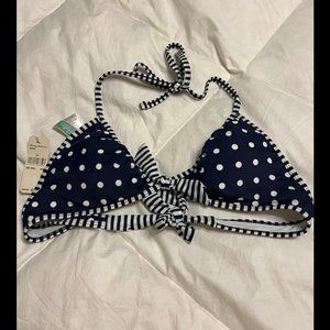 Tommy bahama blue and white polka dot swimsuit top size M
